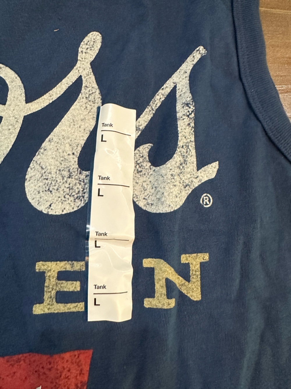 Coors Golden Banquet Blue Graphic Muscle Tank for Men - Picture 5 of 8